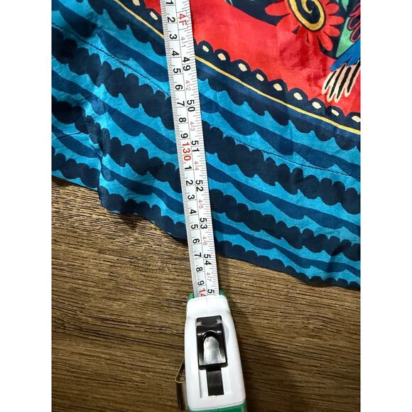 NWT FARM Rio Blue Vintage Forest Dress Printed Blue Silky Viscose Size XL - Picture 13 of 16